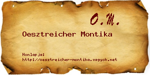 Oesztreicher Montika névjegykártya